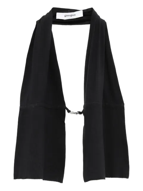 Gimaguas Mia draped buckle halter top