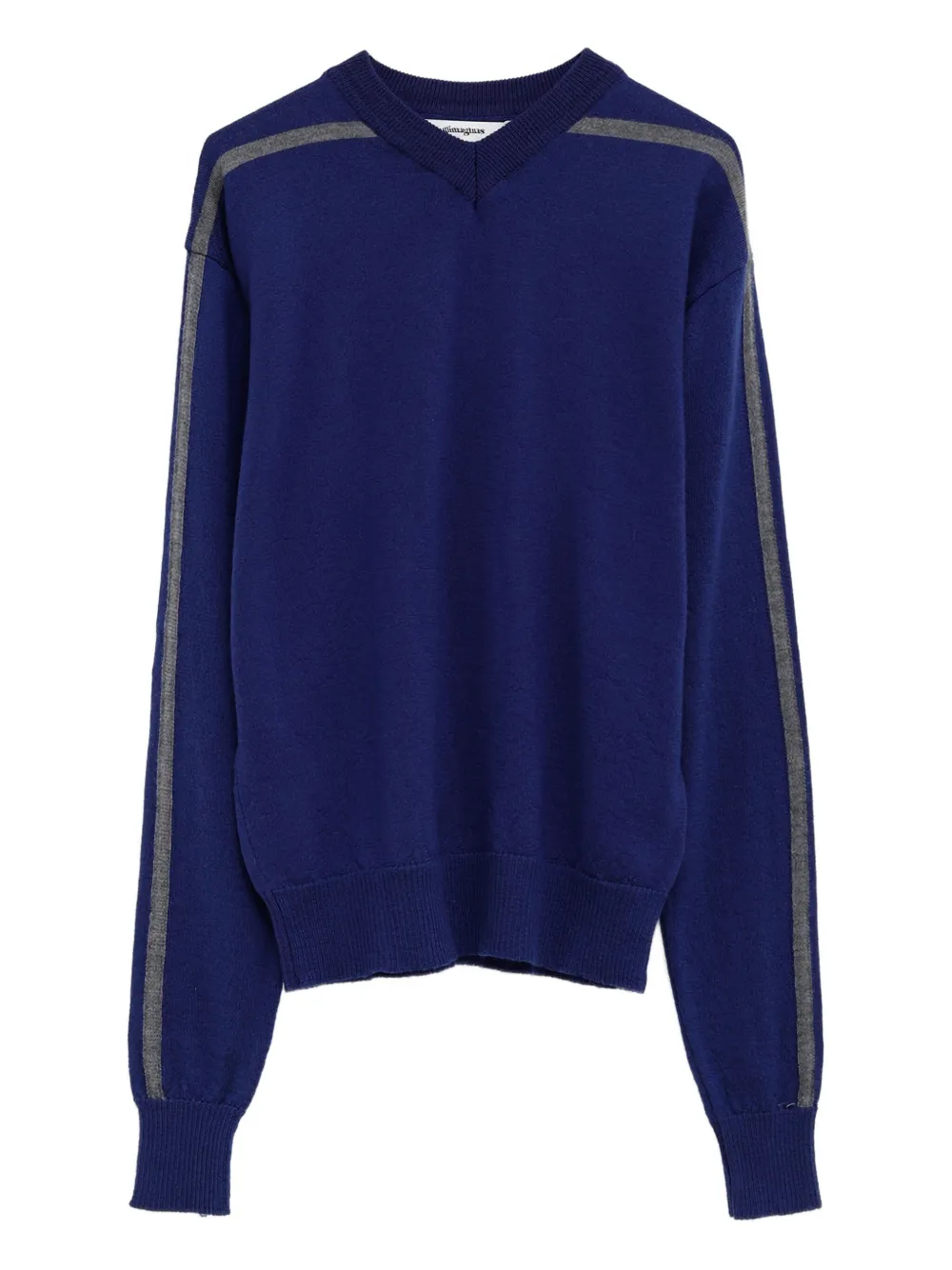 Sport V-neck stripe-detail sweater