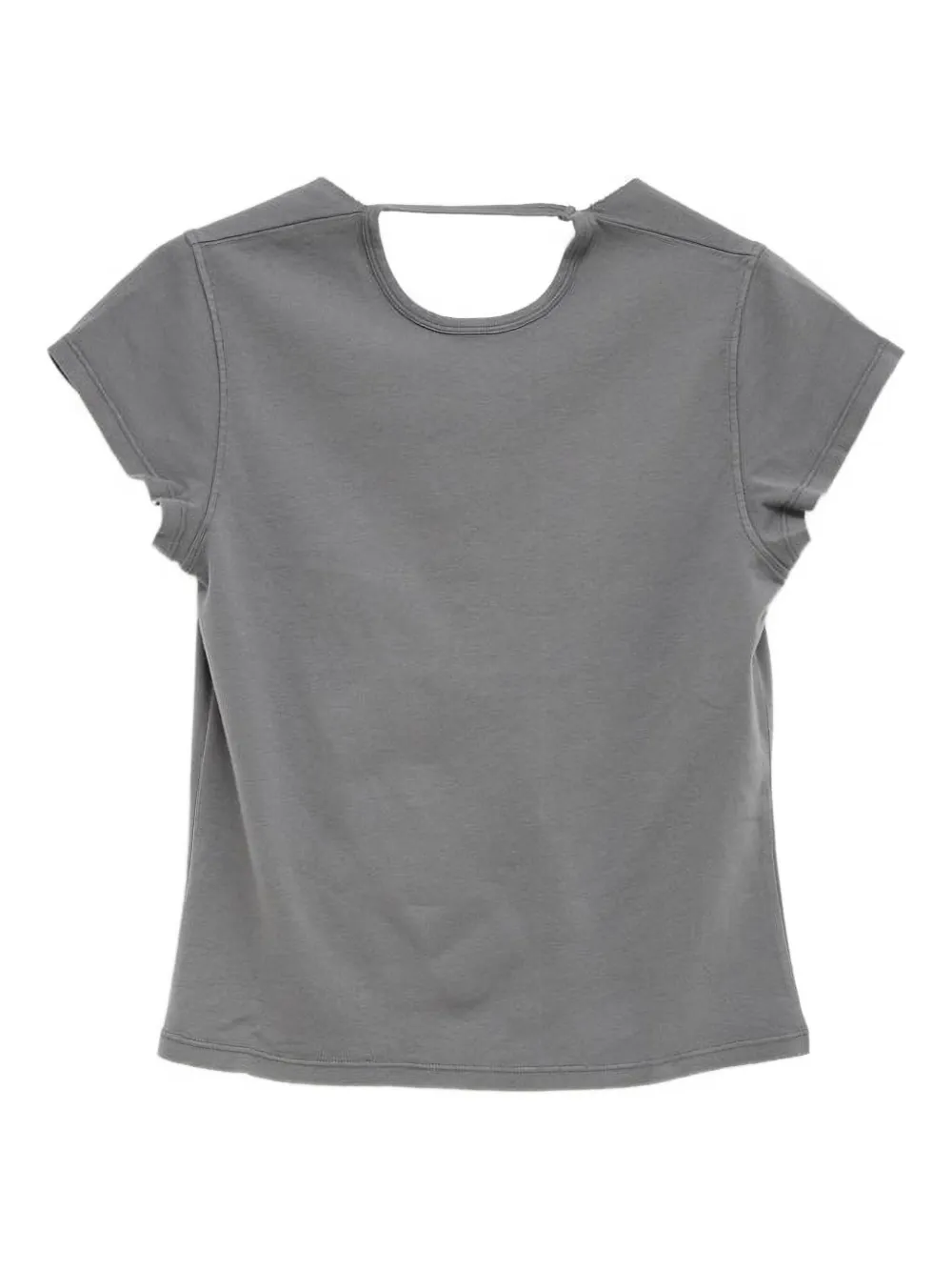 Manna open-back raw-edge top