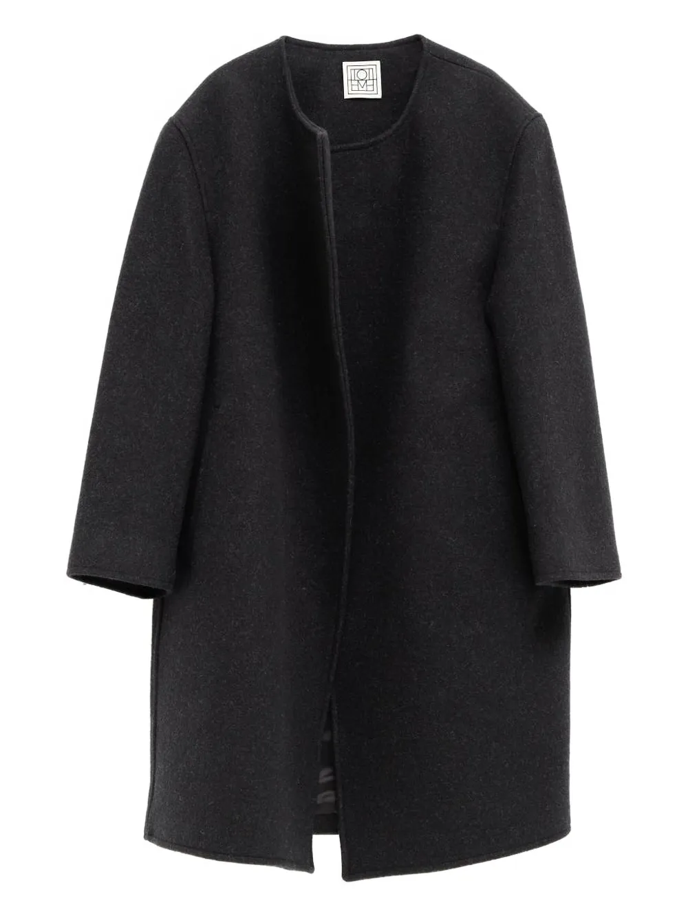 TOTEME open-front coat | Black | Image 1