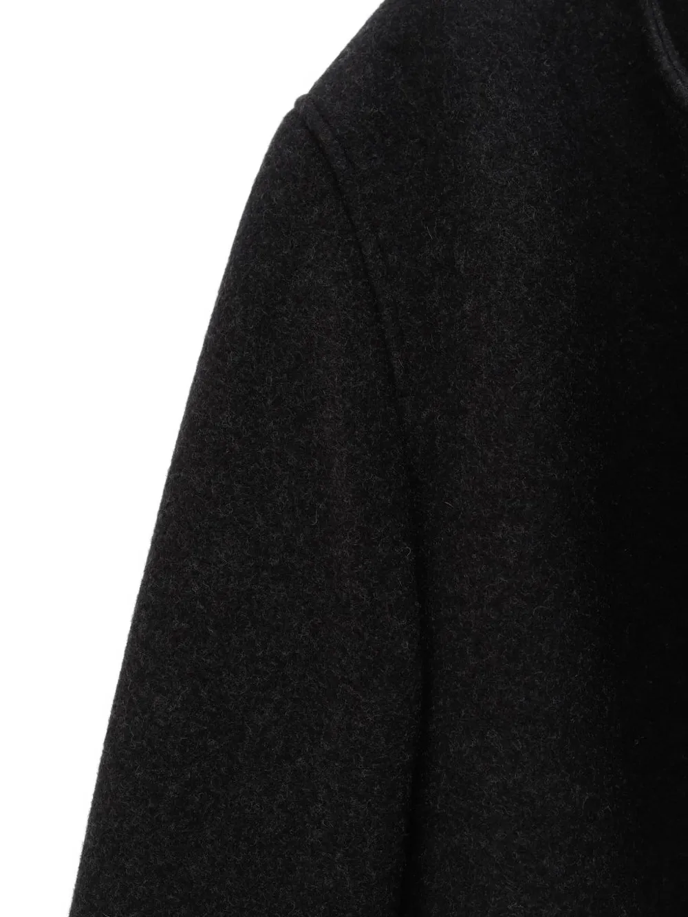 Totême Open-front Coat In Black