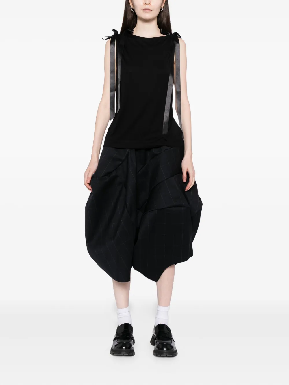 Comme Des Garçons jupe en laine à coupe mi-longue | Jupes asymétriques & jupes drapées | Image 2