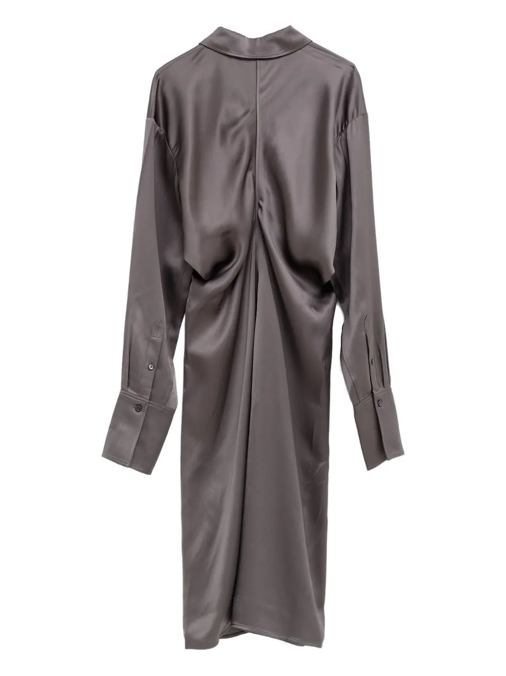 TOTEME buttoned midi shirt dress - Grijs