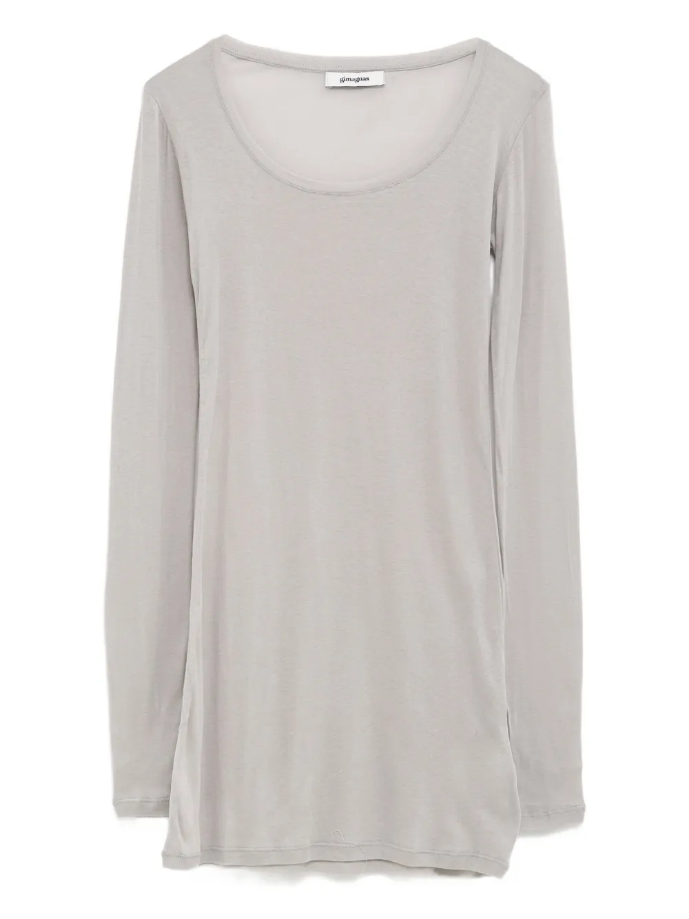 Bahmon scoop-neck long-sleeve mini dress