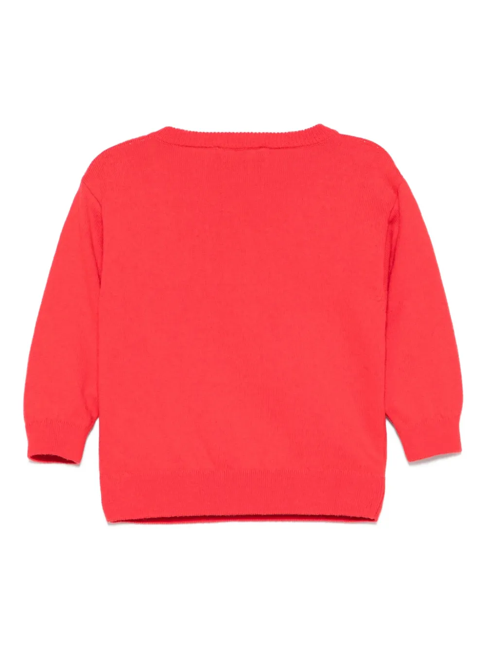 Moschino Kids teddy-logo jumper Rood
