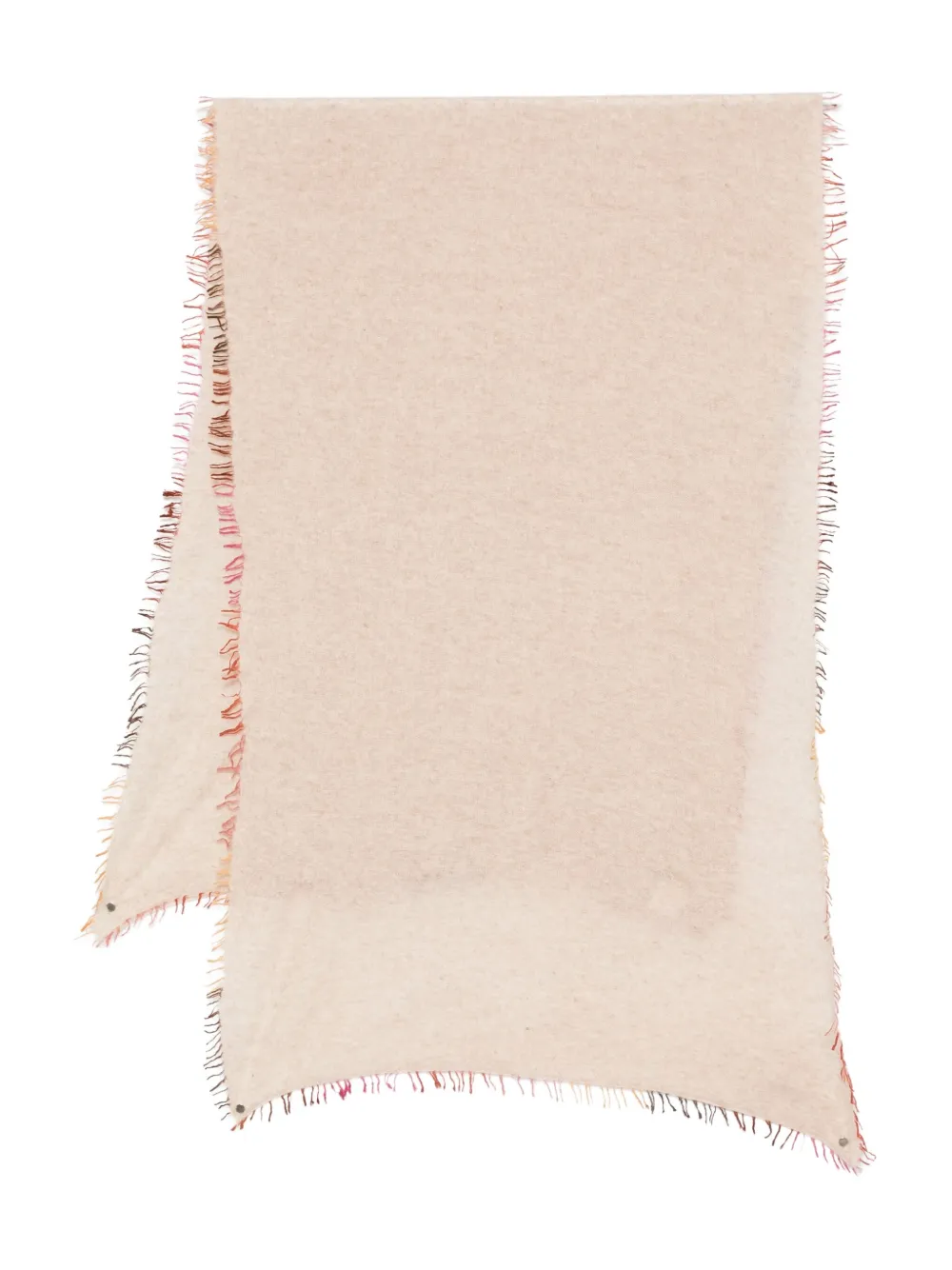 frayed-edge cashmere scarf
