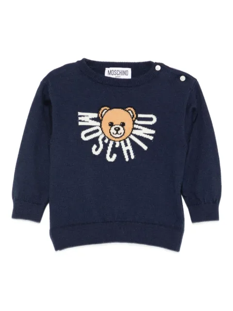 Moschino Kids teddy-logo sweater