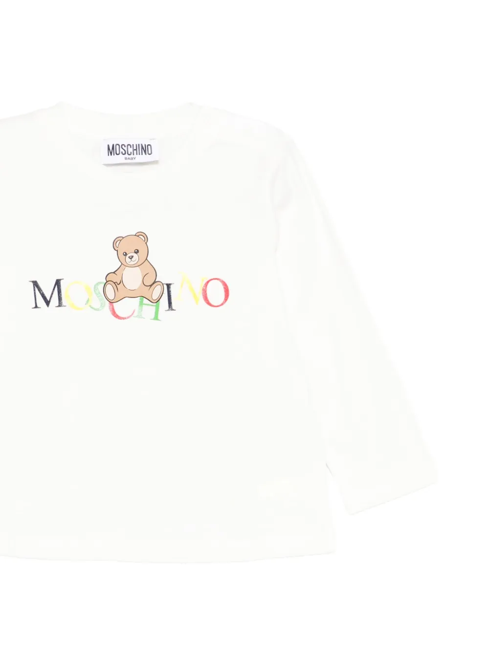 Moschino Kids Top met teddybeerprint Wit