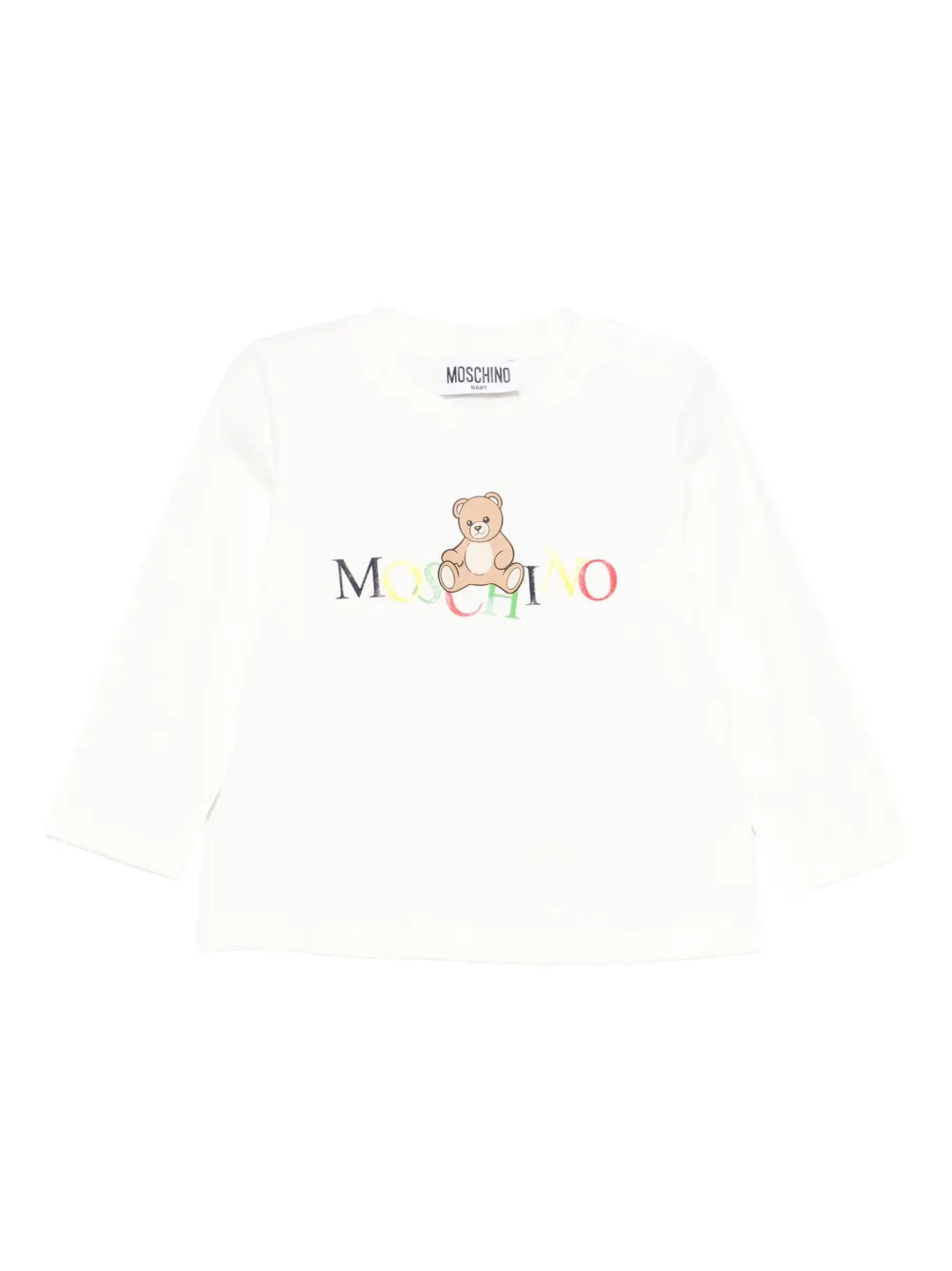 Moschino Kids Top met teddybeerprint Wit