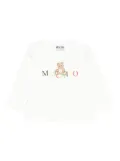 Moschino Kids teddy-print long-sleeve top - White