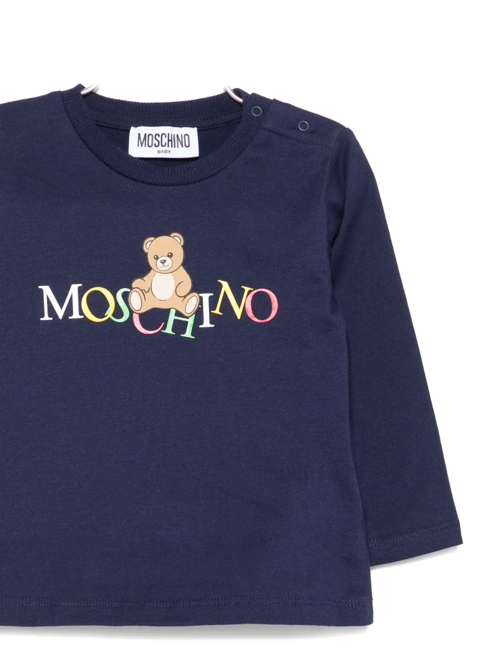 Moschino Kids Top met teddybeerprint Blauw