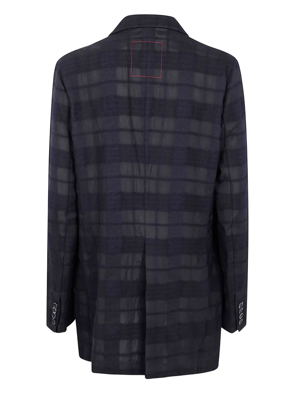 Uma Wang Geruite blazer Zwart