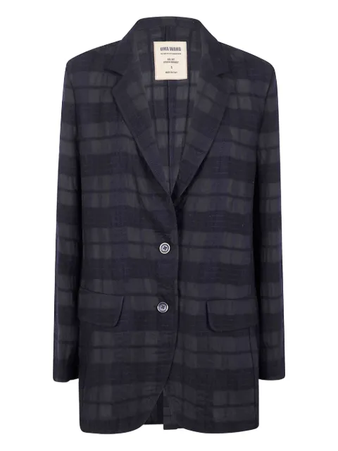 Uma Wang checked wool blazer