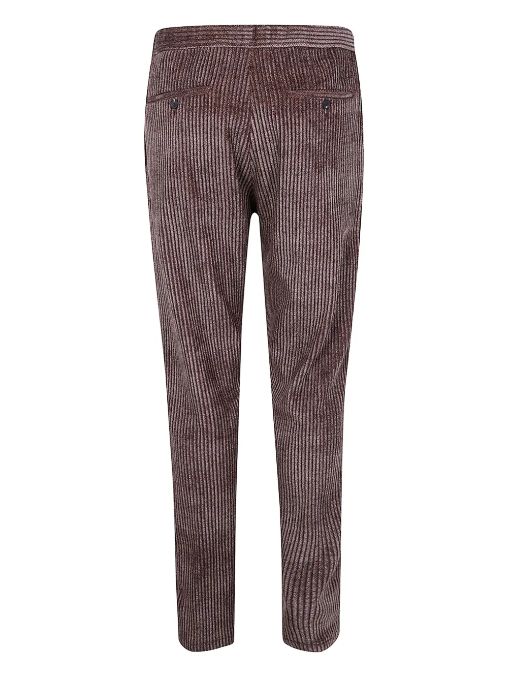 Emporio Armani corduroy-striped straight-leg trousers - Bruin
