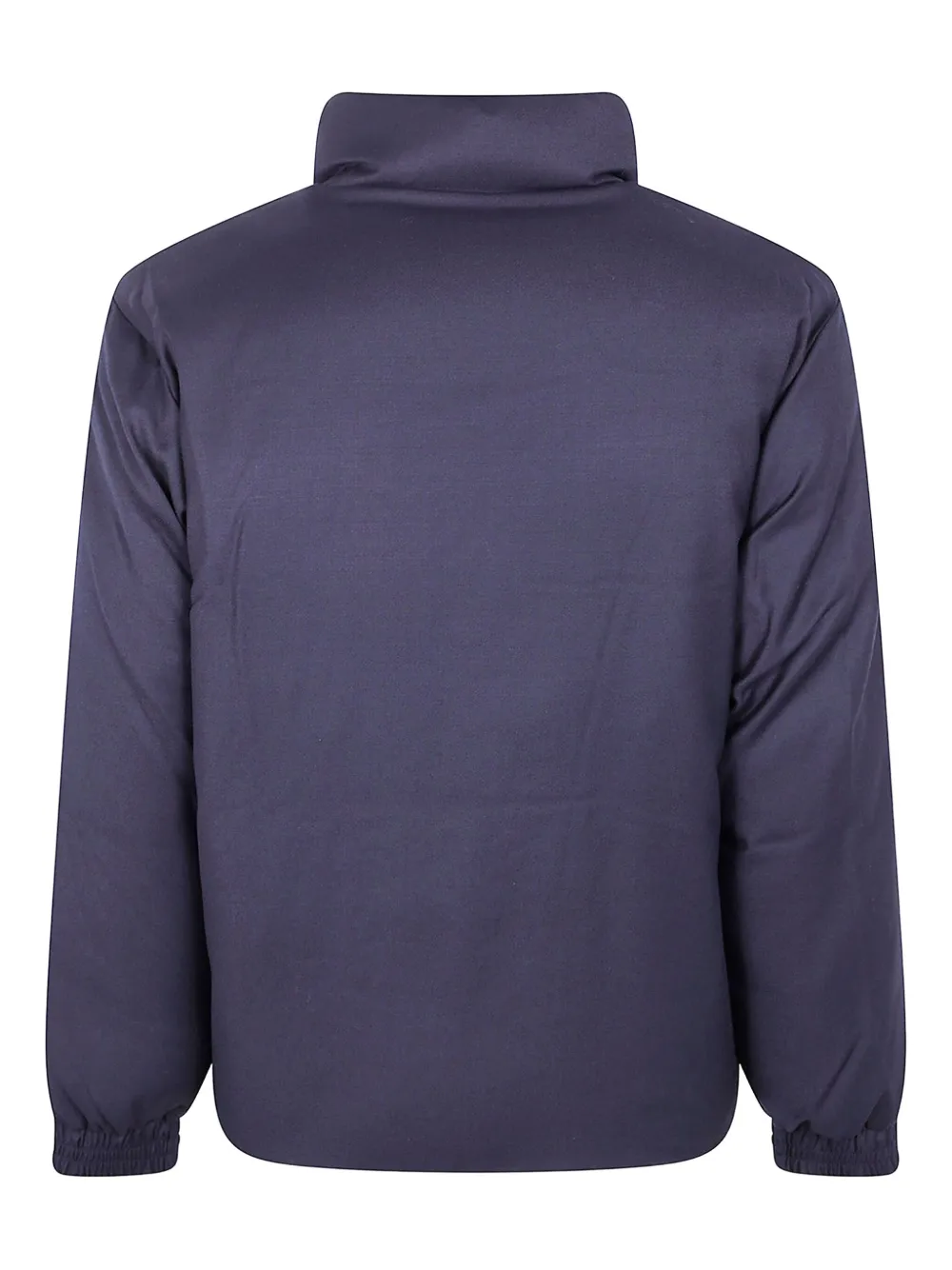 Emporio Armani logo-detail long-sleeve jacket Blauw