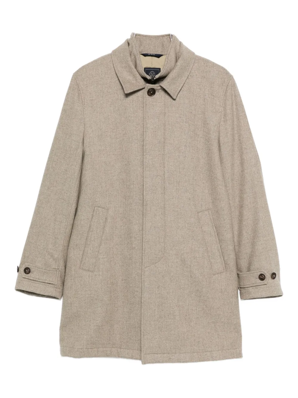 Fay Cappotto monopetto in lana vergine - Toni neutri