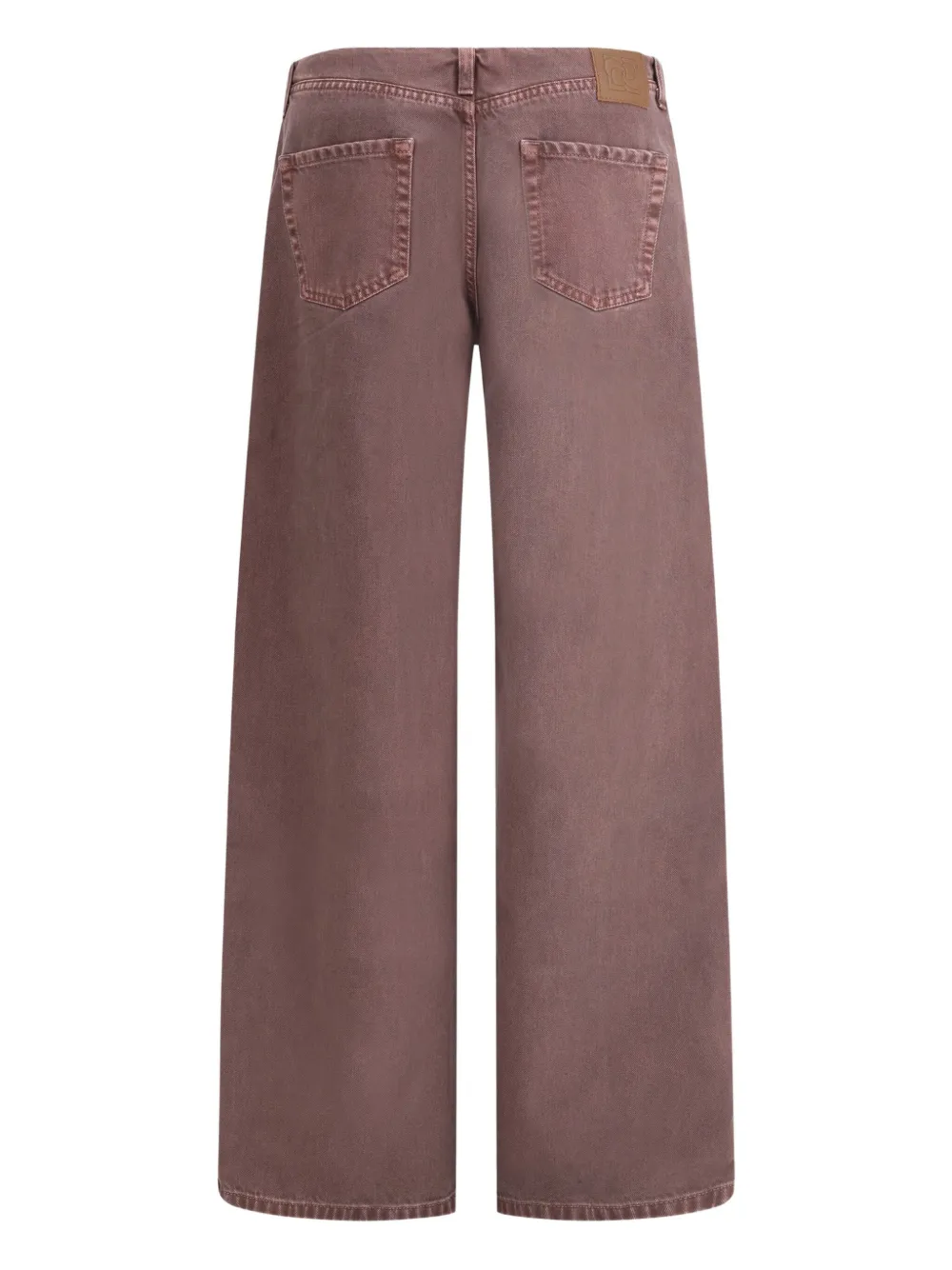 Magda Butrym wide-leg denim trousers - Bruin