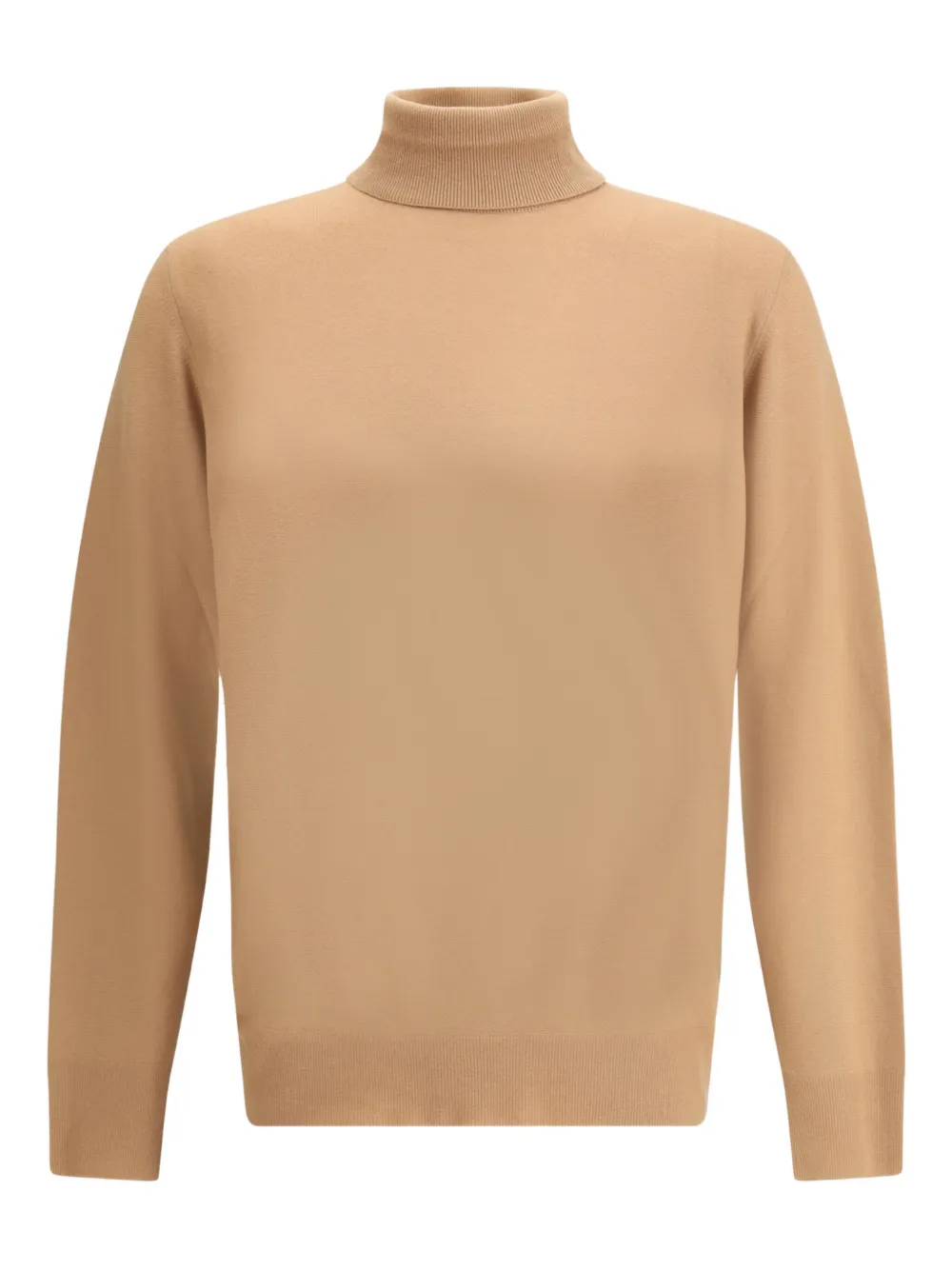 turtleneck ribbed-cuff sweater