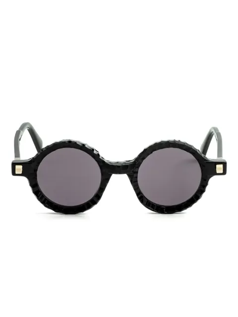 Kuboraum textured round sunglasses