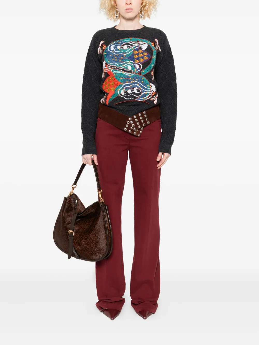 ETRO five-pocket jeans - Rood