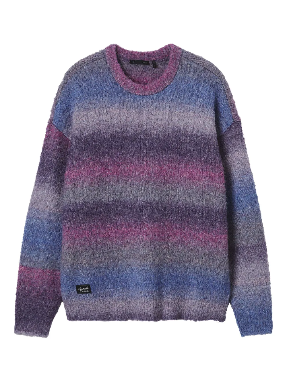 Five Cm Ombré Striped Sweater In Purple