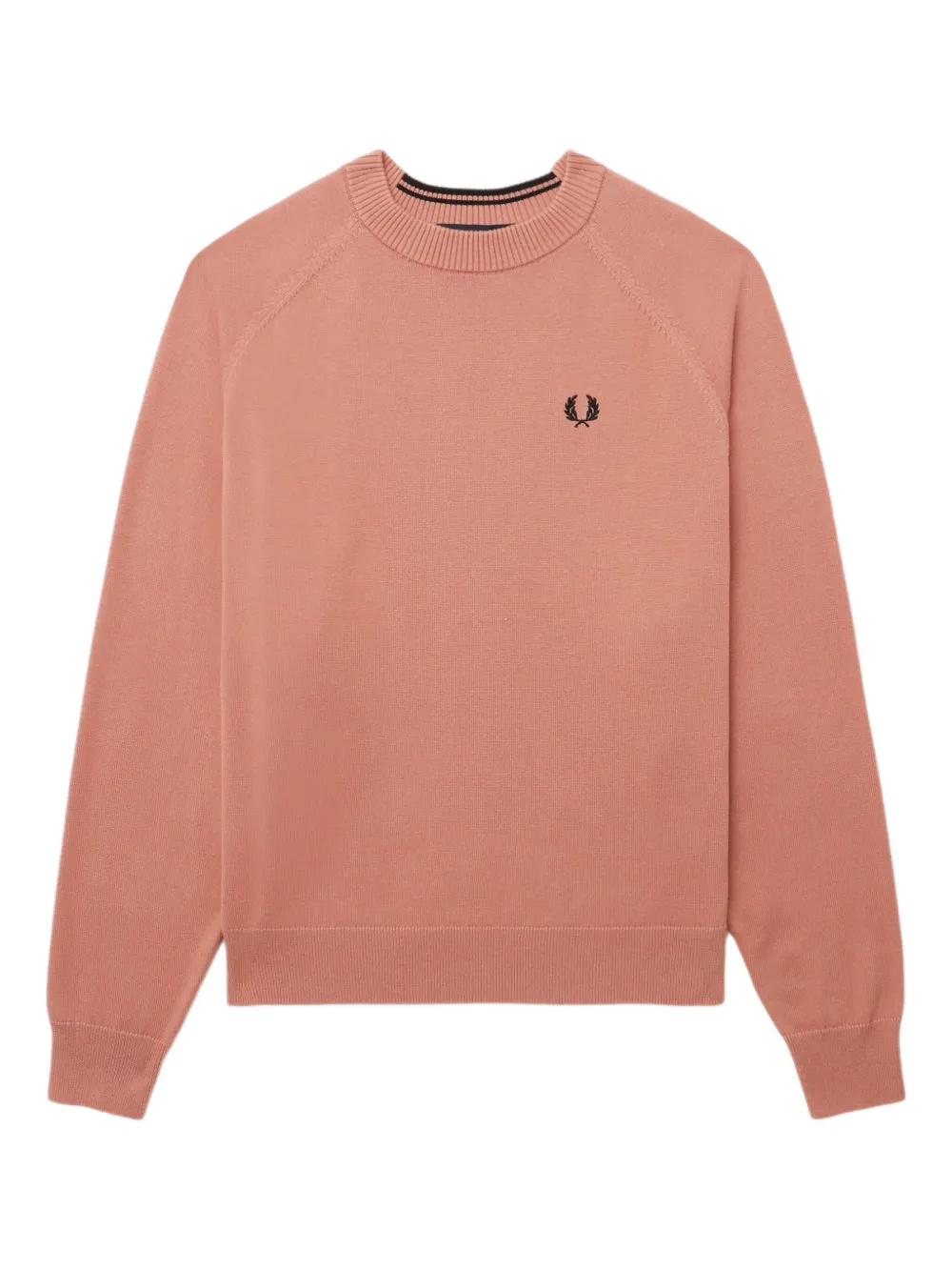 Fred Perry Cotton Sweater In Pink