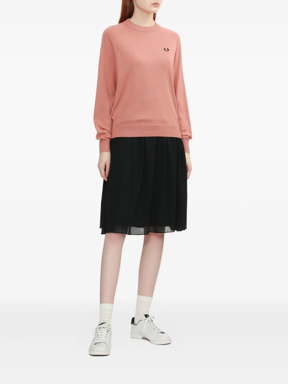 Fred Perry cotton sweater Roze