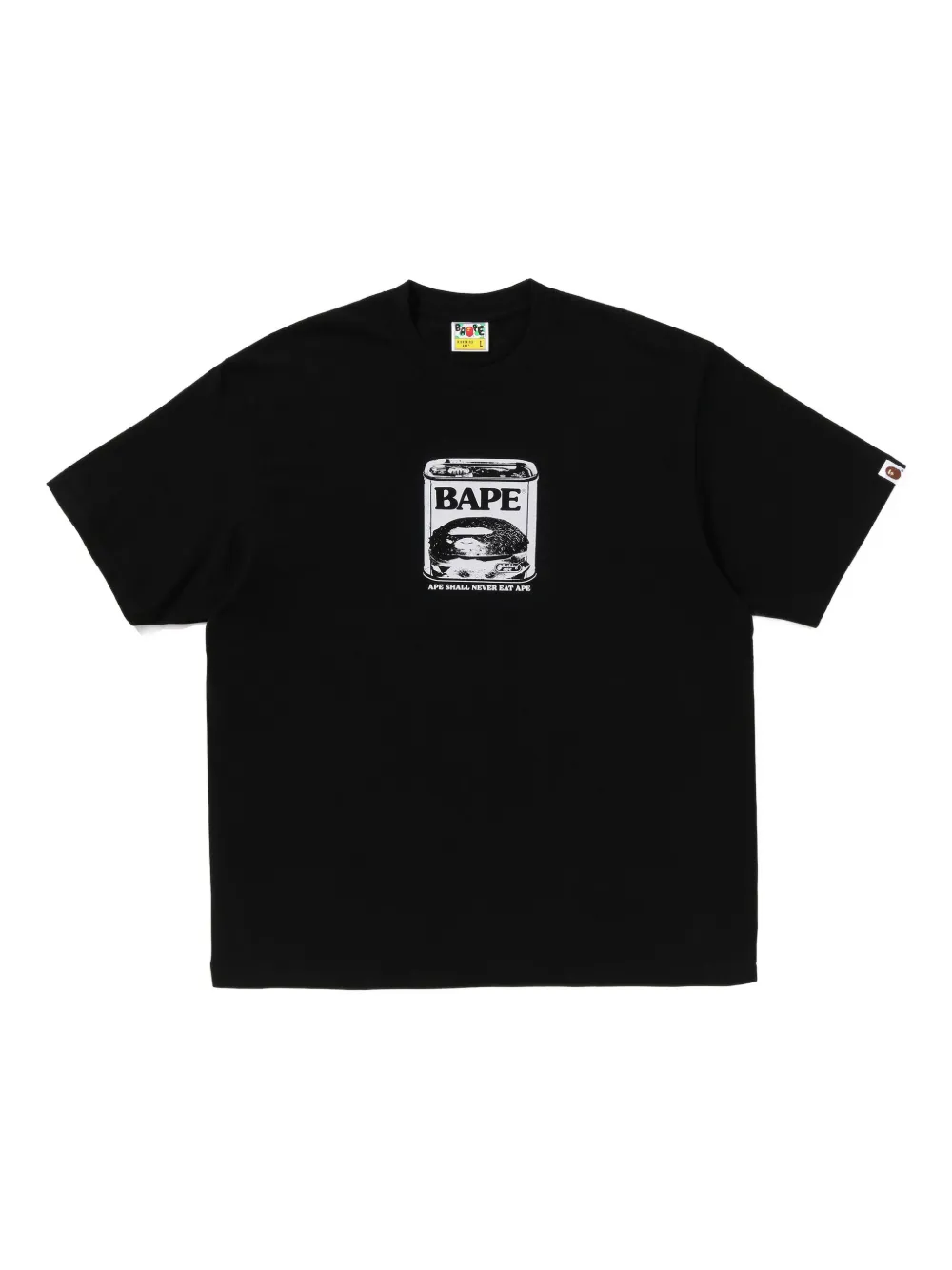 A BATHING APE T-shirt met logoprint Zwart