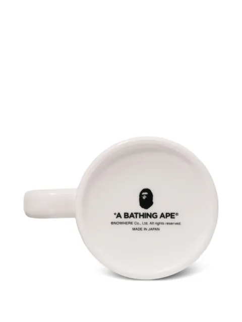 A BATHING APE® logo-print mug