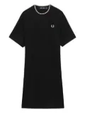 Fred Perry short-sleeve mini T-shirt dress - Black