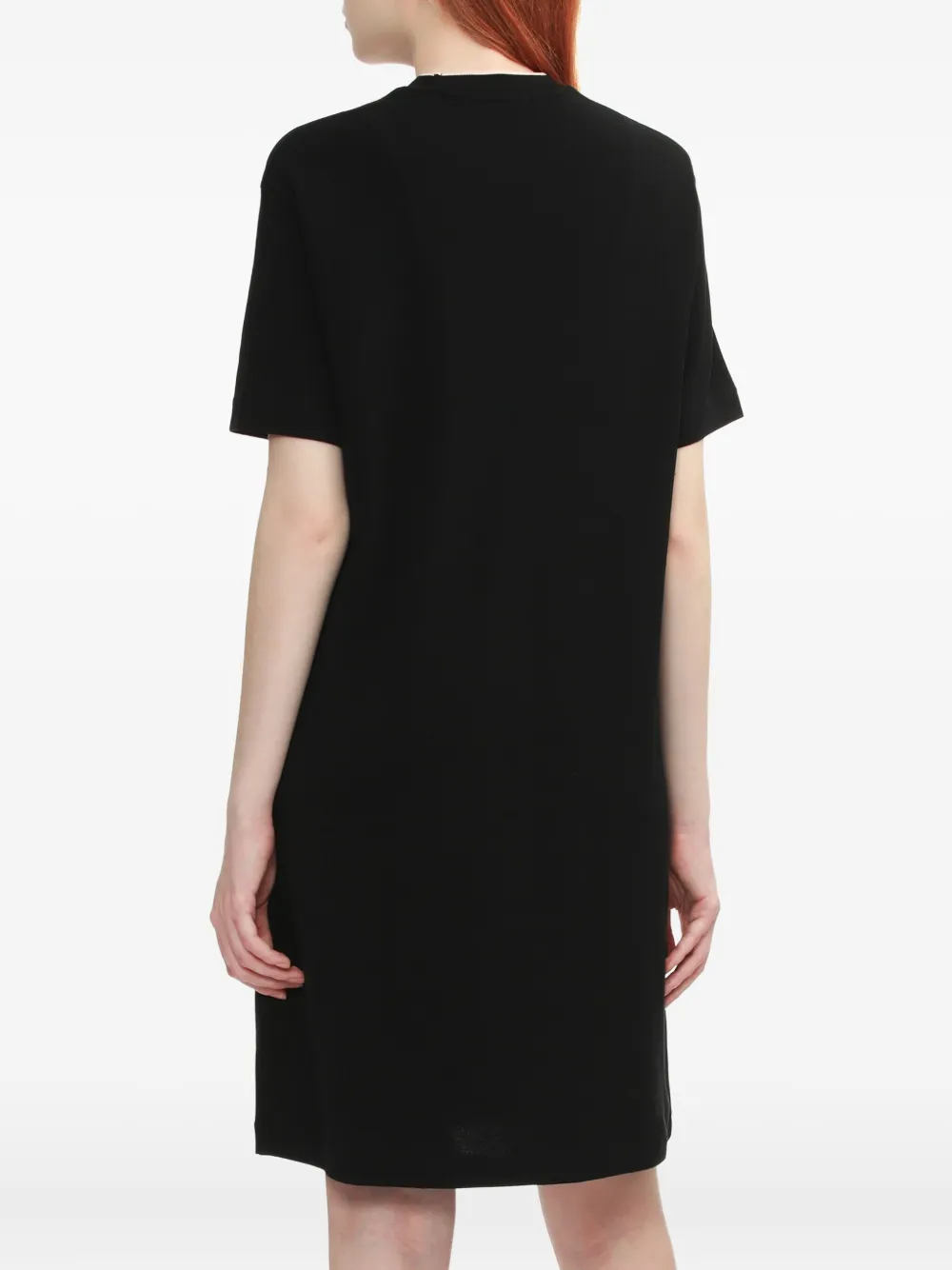 Fred Perry short-sleeve mini T-shirt dress Zwart
