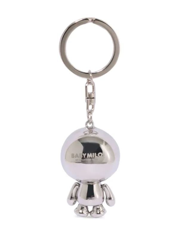 A BATHING APE BABY MILO キーホルダー A BATHING APE® Baby Milo キーホルダー | シルバートーン