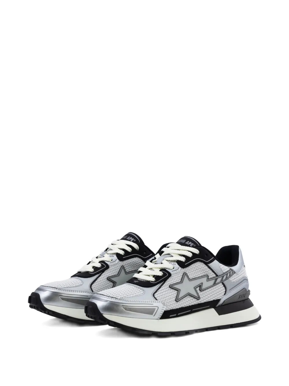 A BATHING APE star-lightning low-tops Grey