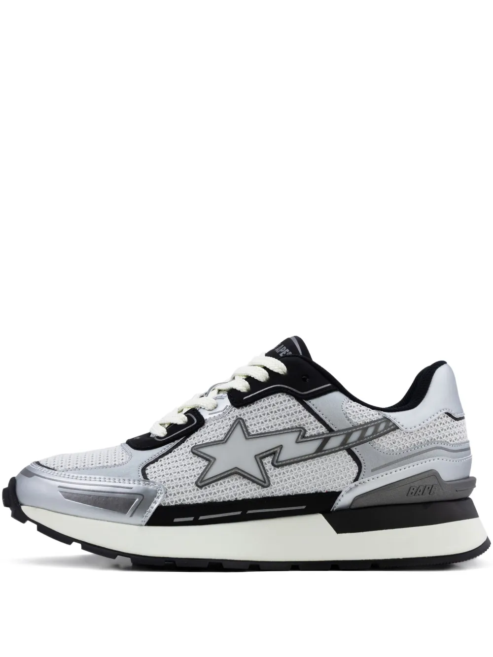 A BATHING APE star-lightning low-tops Grey