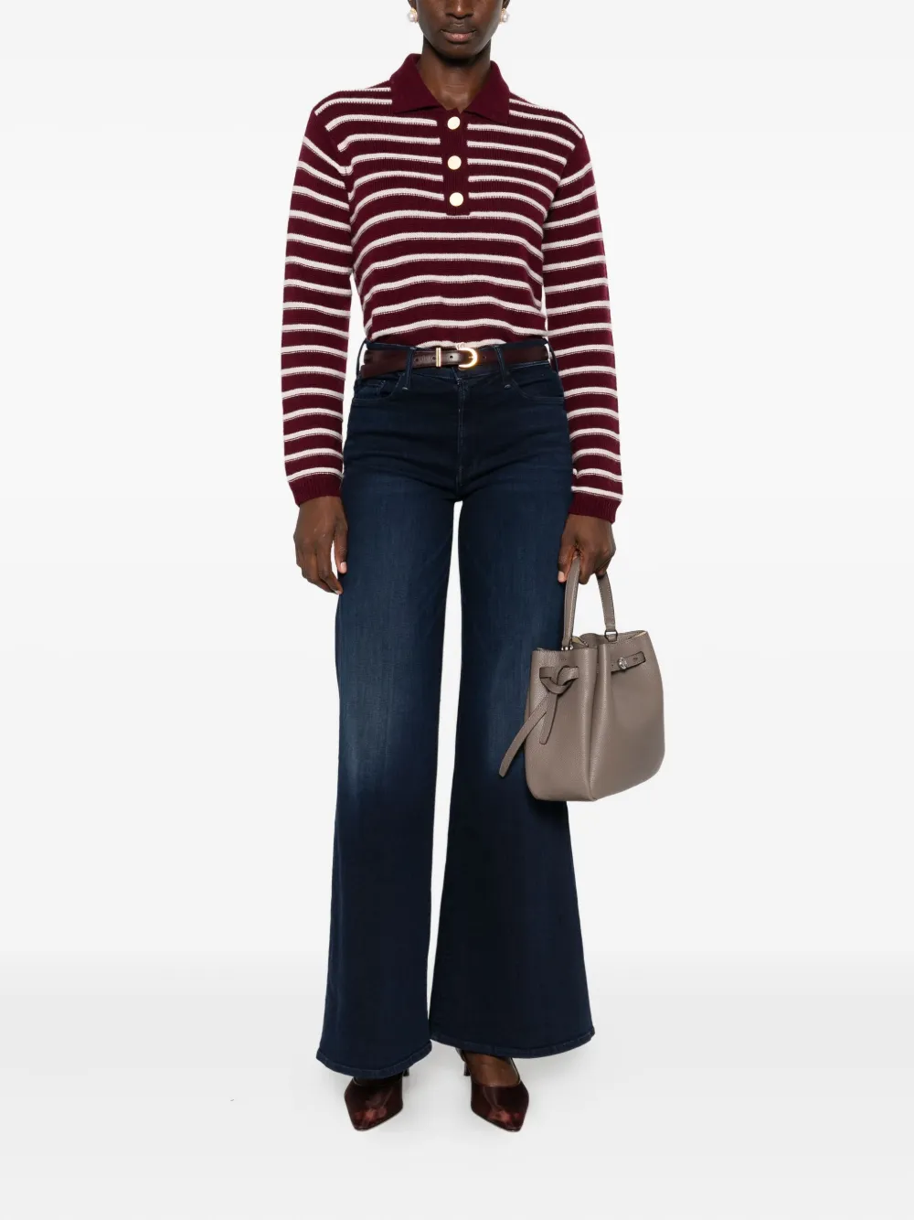 MOTHER twister flare jeans - Blauw