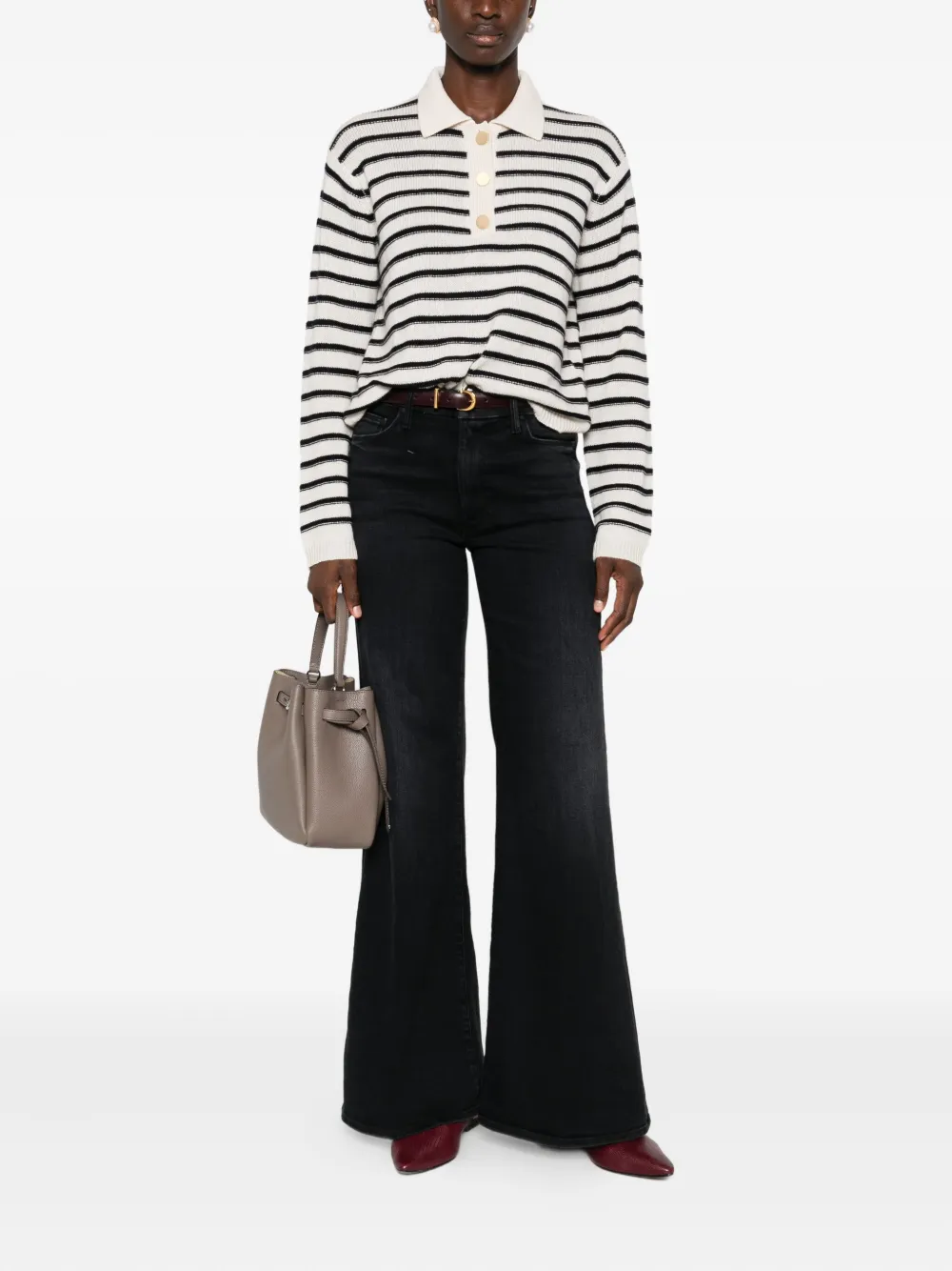 MOTHER high-waisted flared jeans - Blauw