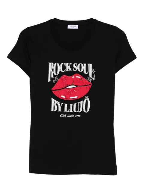 LIU JO lips-print T-shirt