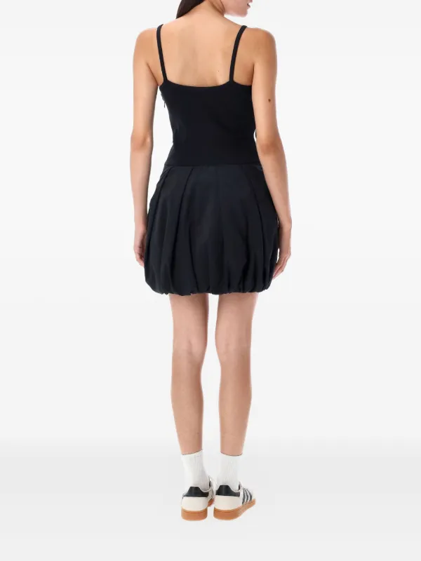 Adidas ストライプ バルーンスカート ミニドレス | ブラック | FARFETCH JP