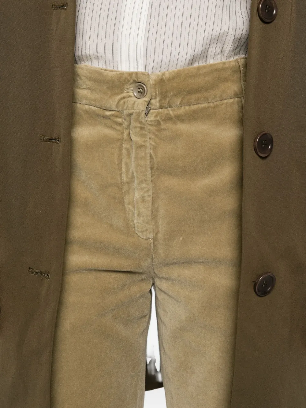 Aspesi Mod.0107 Corduroy Pocket Trousers In Green