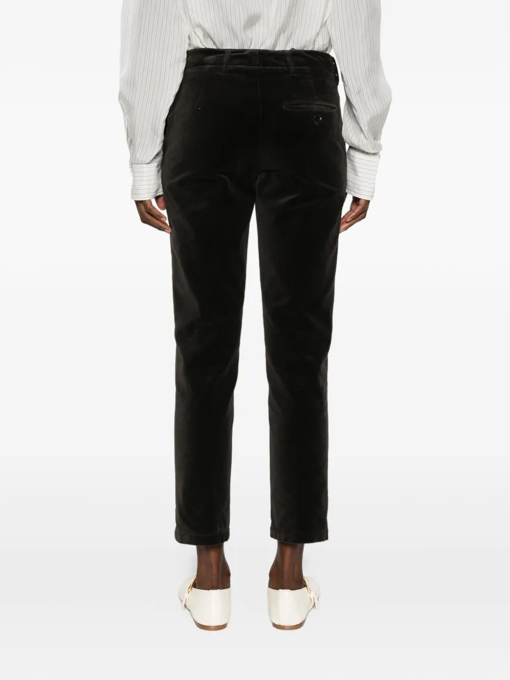 ASPESI MOD.0107 fluwelen broek met zak Bruin