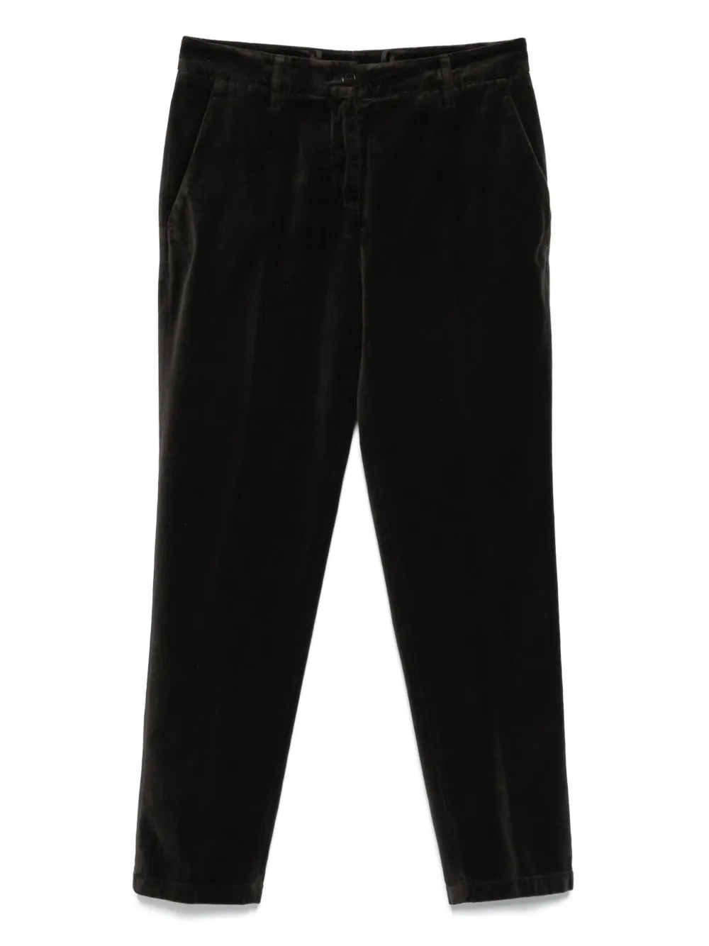 Aspesi Mod.0107 Velvet Pocket Trousers In Black