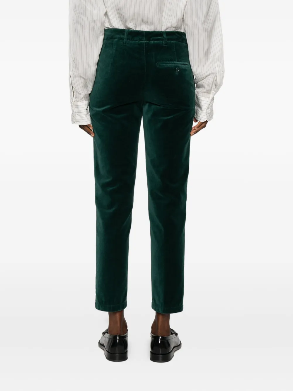 ASPESI MOD.0107 fluwelen broek met zak Groen
