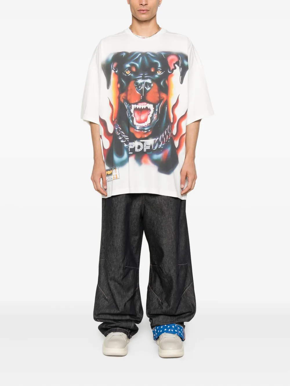 PDF graphic-print T-shirt - Wit