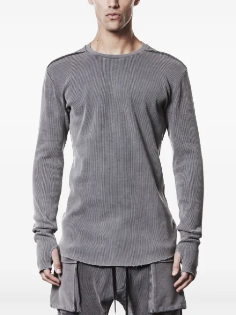 Thom Krom ribbed frayed-edge shirt