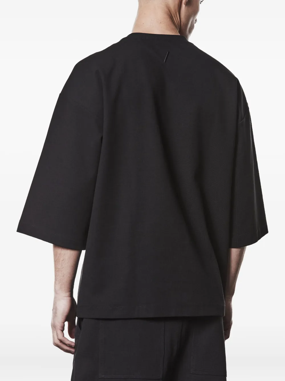 Thom Krom T-shirt met cropped mouwen Zwart