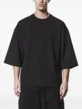 Thom Krom worked three-quarter sleeve T-shirt - Black