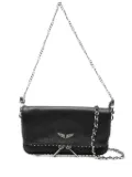 Zadig&Voltaire Rock Nano studded leather shoulder bag - Black