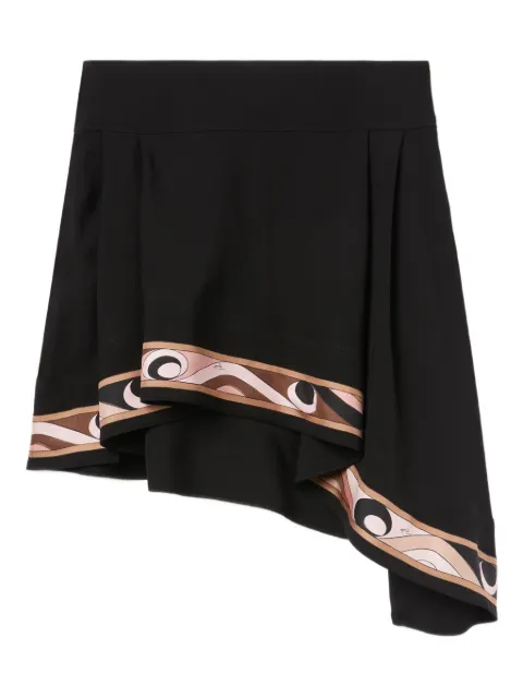 PUCCI asymmetric print-insert mini skirt