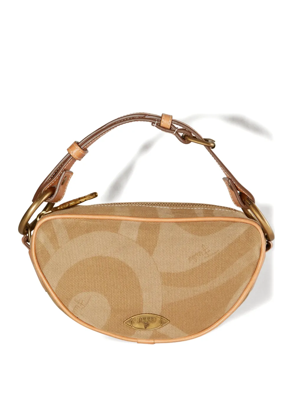 Pucci Buckle-strap Bag In Neutral