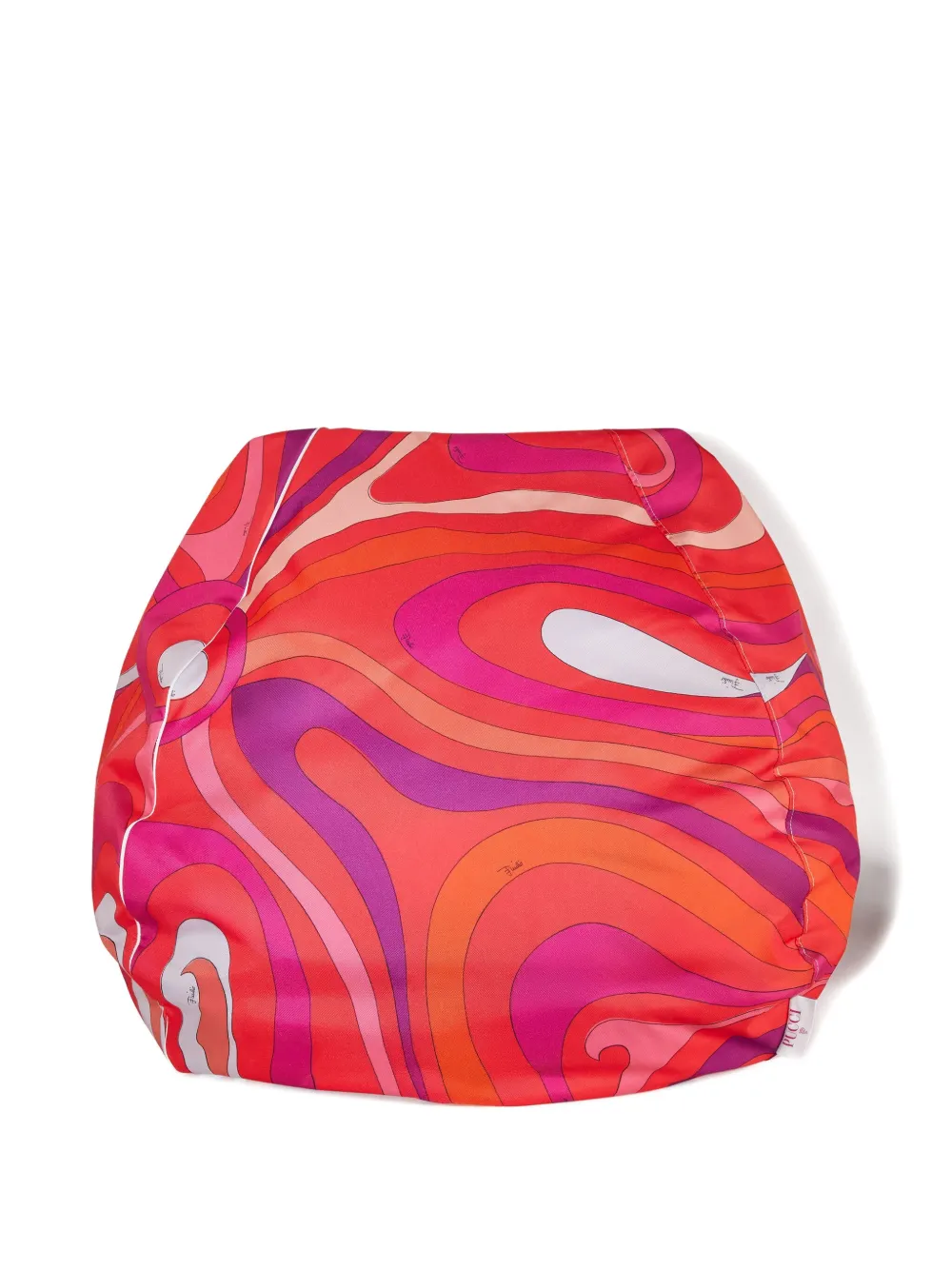 PUCCI swirl-pattern pouf - Rosso